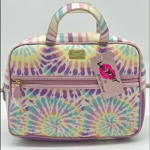 🔴SOLD!! NWT 🎀 Betsey Johnson Weekender cosmetic bag Tie Dye